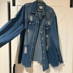 Distressed Denim Jacket
